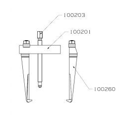 EXTRACTOR FORZA 2 PATAS 135X80